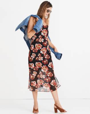 madewell apron slip dress