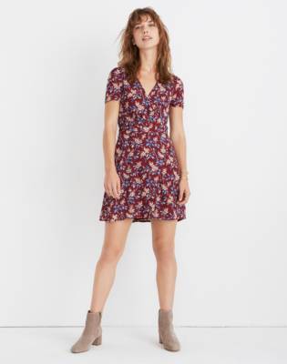 madewell gauze wrap dress