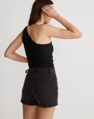 madewell high waisted jean shorts