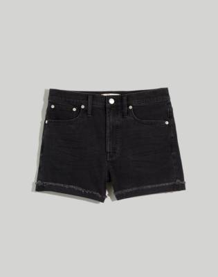 madewell black jean shorts