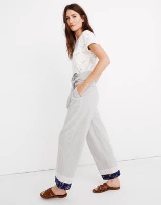madewell denim paperbag pants