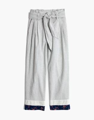 denim paperbag pants madewell