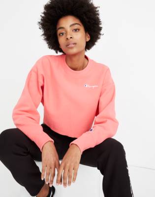 champion curl cropped sweatshirt