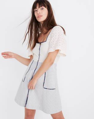 madewell patchwork jumpsuit