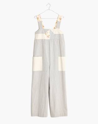 madewell patchwork jumpsuit
