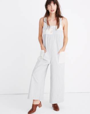 madewell white overalls