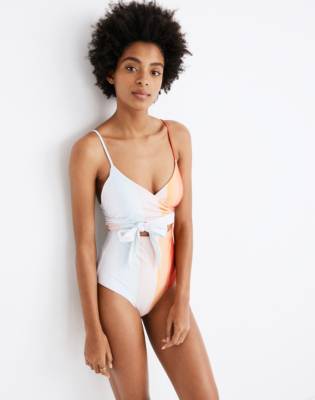 orange and black swimsuit