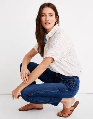 madewell high waisted button jeans