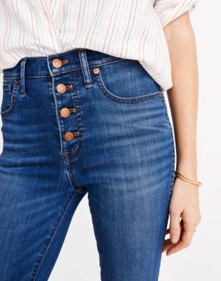 madewell button through jeans