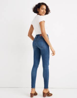 madewell curvy high rise skinny black