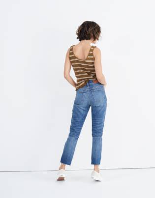 madewell high rise slim boy jean