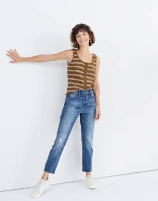 madewell high rise slim boyfriend