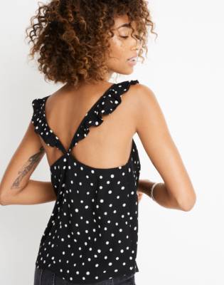 madewell polka dot top