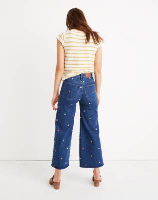 madewell embroidered jeans