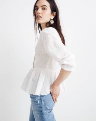 madewell peplum top