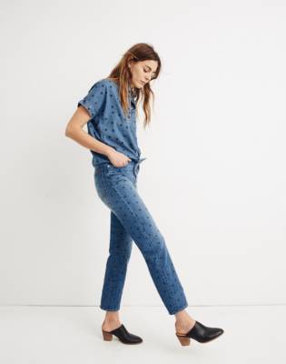 madewell heart patch jeans