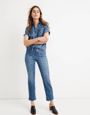 madewell heart patch jeans