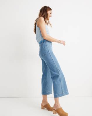 wide leg cropped jeans petite