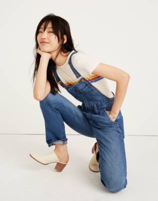 madewell straight leg zip overalls