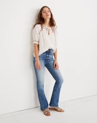 madewell skinny flare jeans