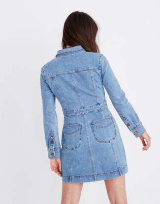 structured denim dress