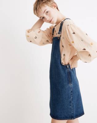 madewell denim mini dress