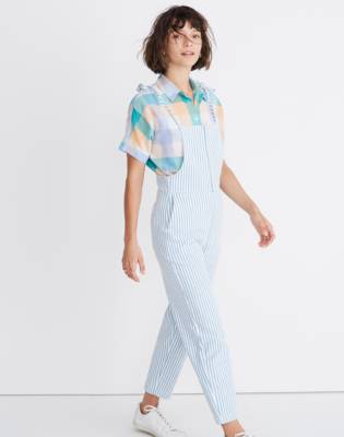 madewell tie strap overalls