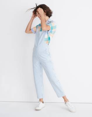 madewell tie strap overalls
