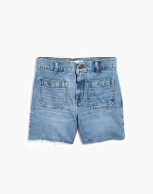 high rise short jeans