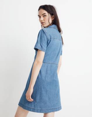 madewell denim shirtdress