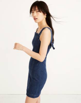 madewell denim apron dress