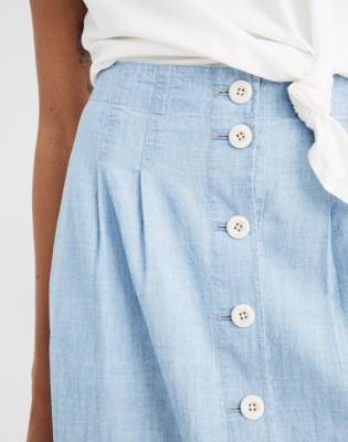 chambray denim skirt