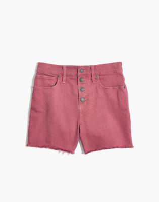 madewell button fly shorts