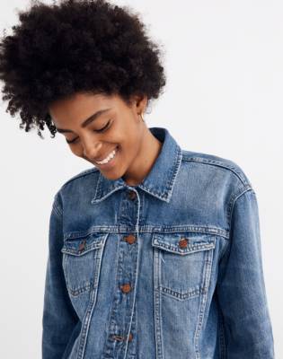 madewell long denim jacket