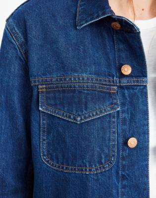 madewell oversized denim chore jacket