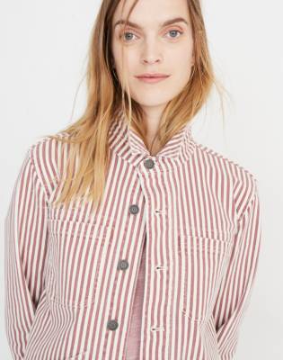 madewell denim patch pocket chore coat