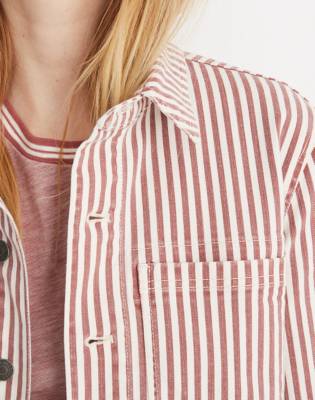 madewell denim patch pocket chore coat