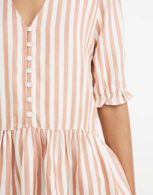 madewell courtyard ruffle hem top