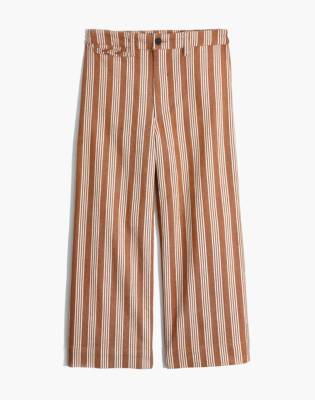 madewell striped wide leg pants