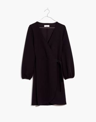 madewell texture and thread wrap dress