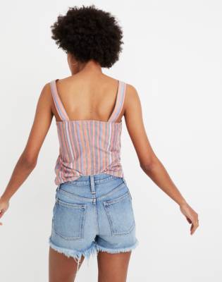 madewell mom jean short