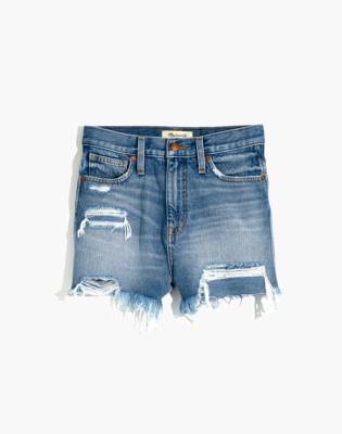 madewell mom jean short