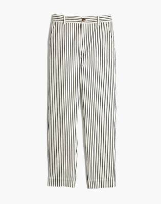 tapered striped pants