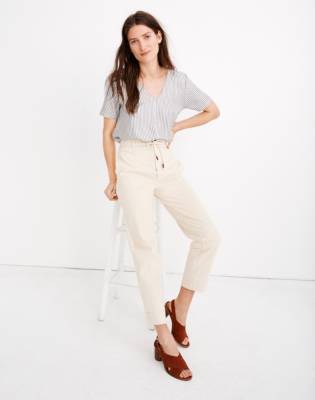 madewell tapered pants