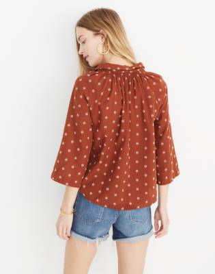 madewell raglan peasant shirt