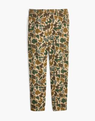 camouflage high rise pants