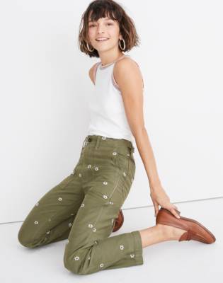 madewell olive jeans