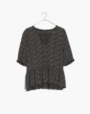 courtyard ruffle hem top madewell