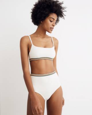 madewell second wave sport bikini top