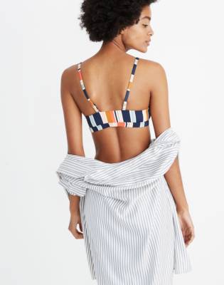 madewell second wave sport bikini top